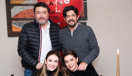  Emilio Ramírez, Marcelo Lozano, Georgina Rivera y Karina Hernández.