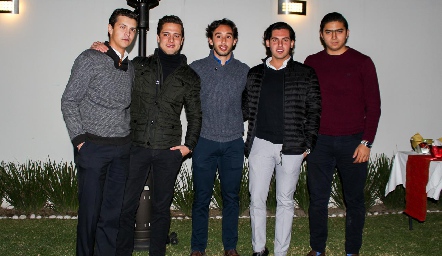  Carlos Andrade, Rodrigo Díaz de León, José Ascanio, Jaime Ascanio y Diego Ponce.