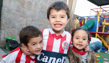  Alejandro, Javier Emilio y Valentina.