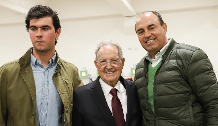  Mauricio Pérez, Olegario Vázquez Raña y Fernando Pérez.