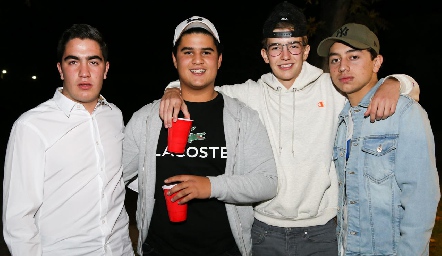  Chente Azcona, PJ Piñero, Javier Hernández y Rodrigo Padilla.