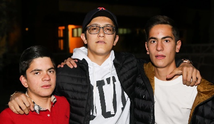  Fermín Azcona, Diego Trujillo y Juan Azcona.