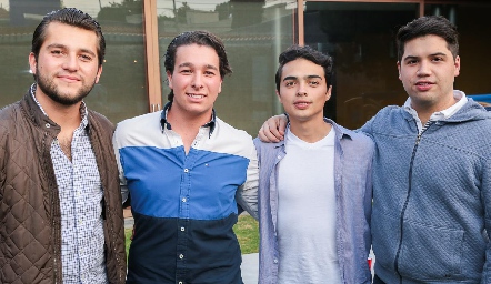  Nicolás Díaz, Ricardo Vega, Fredy Cardona y Juan Chalita.