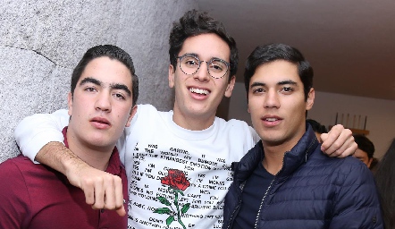  Chente Azcona, Juan Pablo Chevaile y Andrés Piñero.