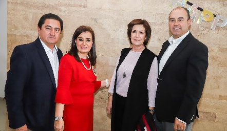  Mario del Valle, Lety Pérez, Coco Mendizábal y Fernando Pérez.