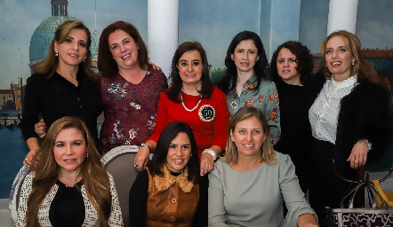 Ana Emelia Tobías, Cony Sáenz, Lety Pérez, Zamar Paulín, Alma Godlaracena, Vero Dávalos, Lucía Nava, Lupita Quibrera y Vero Sánchez.