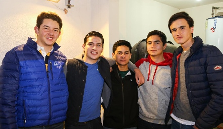  Marco Azuara, Mariano Echavarría, Santiago Salinas, Miguel y Andrés Ortiz .