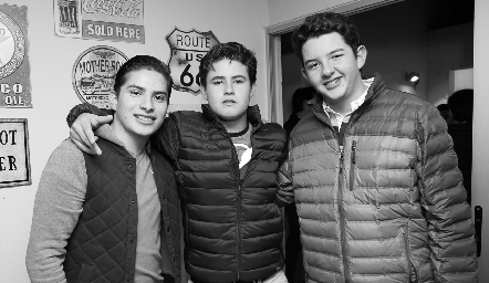  Mariano Echavarría, Javier Aguilar y Marco Azuara.