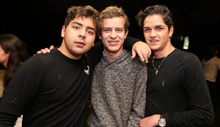  Juan Pablo Payán, Diego Estrada y Oscar Vera.