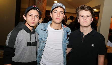  Ángel Lobo, Roberto Silva y Rodrigo Álvarez.