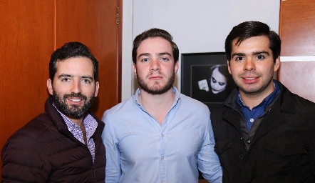 Joaquín Olmos, Ismael Herrera y Rodrigo Pérez.