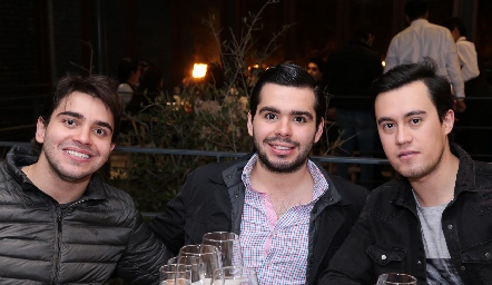  Alejandro Pérez, Rodrigo Pérez y Daniel Estrada.