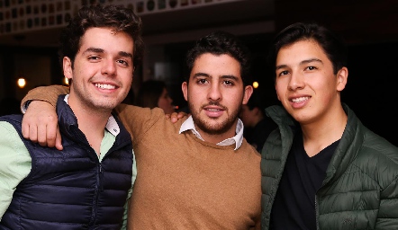  Marcelo Navarro, Max Gómez y Emilio Rodríguez.