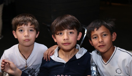  Andrés, Marco y Jaime.