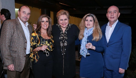  Fernando López, Martha Elena Muñiz, Lucy Lastras, Sivia Foyo y José Zendejas.