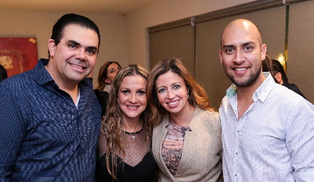  Miguel Compean y Aurora Irigoyen, Marilú Paredes y Humberto Pérez.