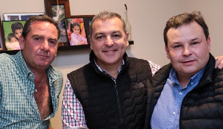  Emilio Heinze, David Del Bosque y Patricio Odriozola.