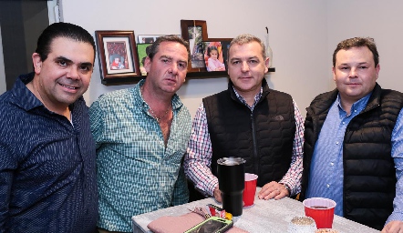 Miguel Compean y Aurora Irigoyen, Emilio Heinze, David Del Bosque y Patricio Odriozola.