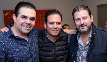  Miguel Compean, Carlos Rangel y Luis de la Llave.