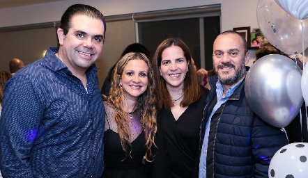  Miguel Compean, Aurora Irigoyen, Claudia Martínez y Mariano González.
