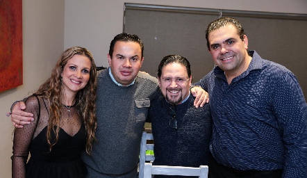  Aurora Irigoyen, Juan José Torazno, Roberto Valle y Miguel Compean.