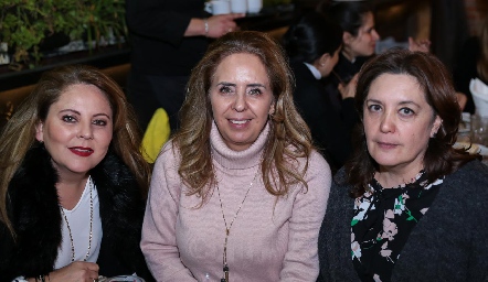  Ana María Contreras, Rosalba Tobías y Delia Magaña.