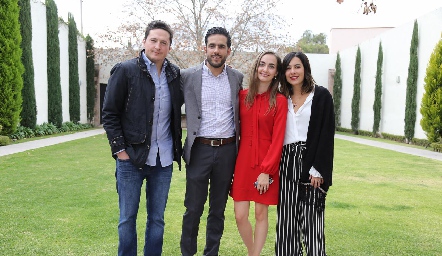  José Canales, Joel Núñez, Laura Díaz de León y Alis Gómez.