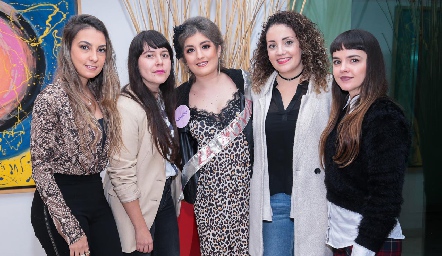  Ana Gaby Astorga, Pamela Alemán, Silvana Zendejas, Valeria Cobos y Tania Barry.