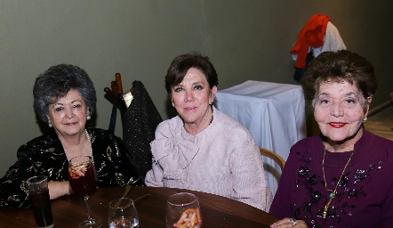  Vera Martínez, Salma y María del Rosario López.
