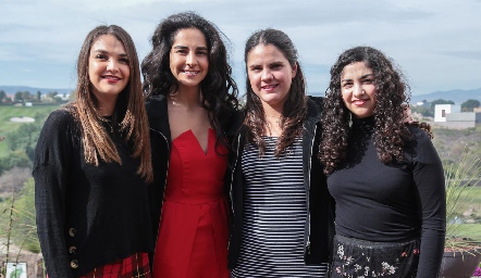  Sabrina Dávalos, Claudia Estrada, Adriana Delgado y Samantha Dávalos.