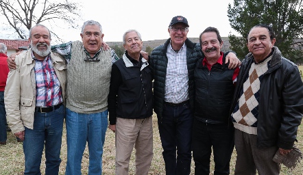  Eduardo Domínguez, Rodolfo Hermosillo, Joaquín Ruiz, Gonzalo Dávila, Walter Stahl y José Luis Estrada.