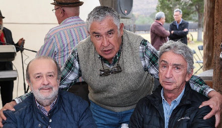  Evaristo Lafuente, Rodolfo Hermosillo y Carlos Ávila.