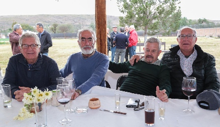  Guillermo Kaiser, Jaime Méndez, Luis Gómez y Gonzalo Dávila.