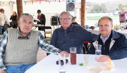  Rodolfo Hermosillo, Guillermo Kaiser y David Islas.