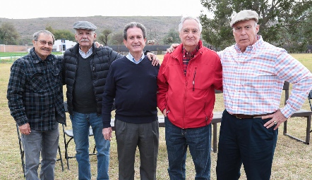  Jorge González, Jorge Zermeño, José Martínez, Eduardo Gómez y Manuel González.