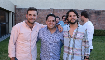 Iker Monsech, Oscar Álvarez y Rodrigo Mercado.