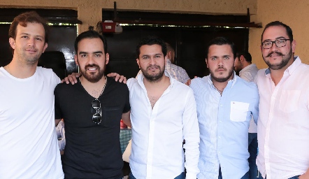  Alejandro Abud, Rafael Olmos, José Ramón Barragán, Cristóbal Safont y Eduardo Palau.