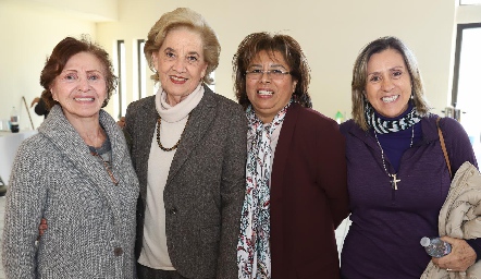  Any de Anaya, Cristina Garfias, Carmelita Vázquez y Rocío de Sigona.