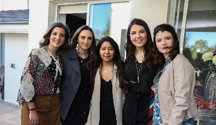  Mimí Navarro, Bárbara Cadena, Ana Meche Cifuentes, Diana Villanueva y Daniela Meade.