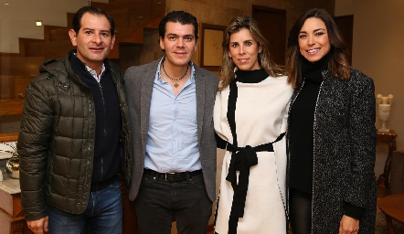  Luis Felipe Gómez, Diego Vivanco, Sara Guzmán y Alejandra Muñoz.