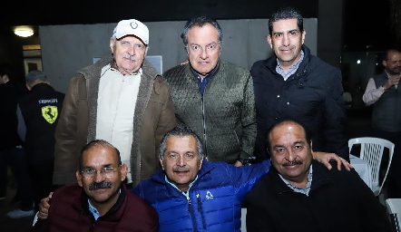  Horacio Martínez, Rodolfo Mercado, Carlos Madrigal, Jorge Sánchez, Carlos González y Raúl Goo.