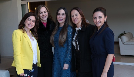  Lupita Torres, Verónica Gayoso, Verónica Rivas, Lety Aguilar y Claudia Saldaña.