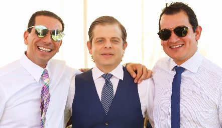  Carlos Chevaile, Juan Carlos Feres y Oscar Pérez.