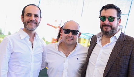  Javier Díaz de León, Juan Carlos Sánchez y Germán González.