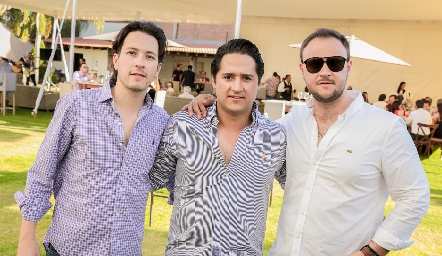  Mauricio Dibildox, Juan Carlos Enríquez y Marco César.