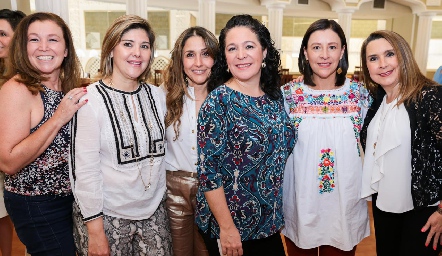  Nancy Fuentes, Alejandra Velázquez, Martha Chalita, Alicia del Peral, Ana Luisa Garza y Marisol Hernández.