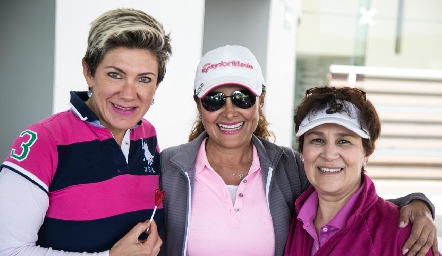  Margarita Padilla, Patricia Lara y Miriam Bravo.