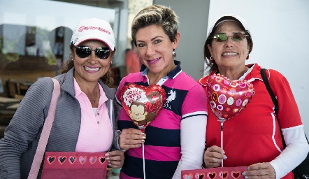  Patricia Lara, Margarita Padilla y Coco Rangel.