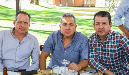  Ramón Gómez, Jorge Villarreal y Obed Gutiérrez.