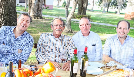  Elías Dip, Carlos Díaz, Jorge Bardan y David Shugert.